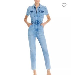 Women's Light Blue Denim Jumpsuit